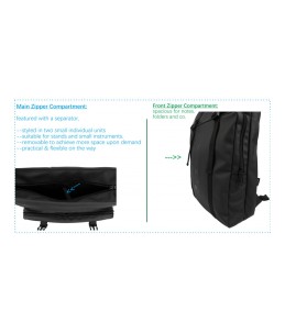 Muziektas / Backpack '' Pack N Play'' black