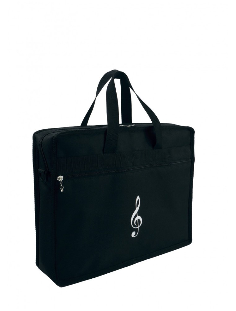 Muziektas Music portfolio bag G-clef black