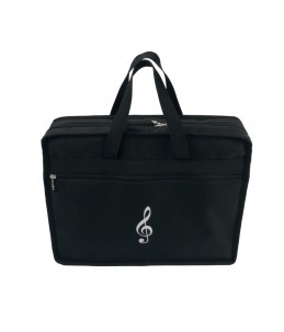 Muziektas Music portfolio bag G-clef black